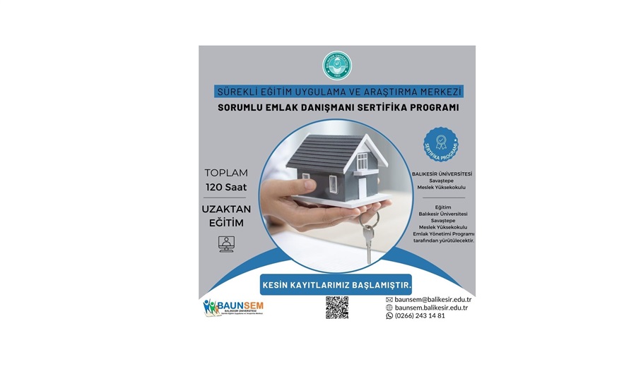 Sorumlu Emlak Danışmanı Sertifika Programı